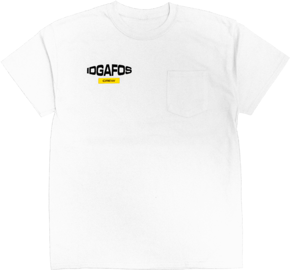 Df Crew Whitepocket - Crew Pocket Tee (600x600), Png Download