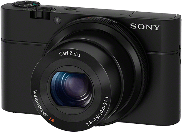 Sony Cyber-shot Rx100 Black Digital Camera - S0ny Cyber Shot Dsc-rx100 Digital Camera (600x440), Png Download