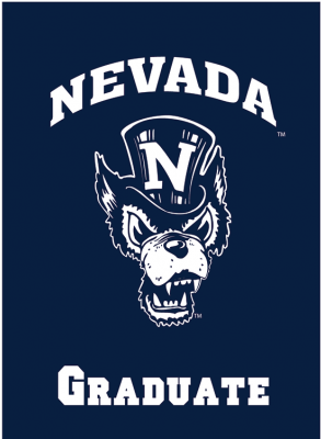 Wolf Pack Old Wolf Graduation 13" X 18" Garden Flag - Ncaa University Of Nevada- Reno 18572010 Wood Sign, (399x399), Png Download