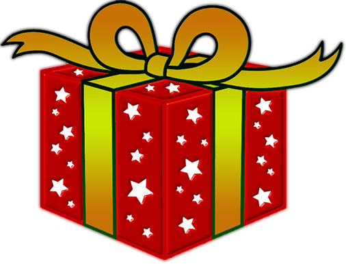Red Gift Box Png Image - Christmas Presents Transparent Background (506x385), Png Download