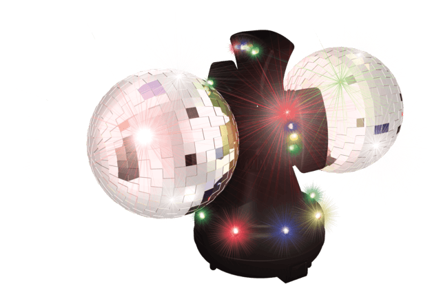Twin Mirror Led Disco Ball - Smyths Disco Ball (640x454), Png Download