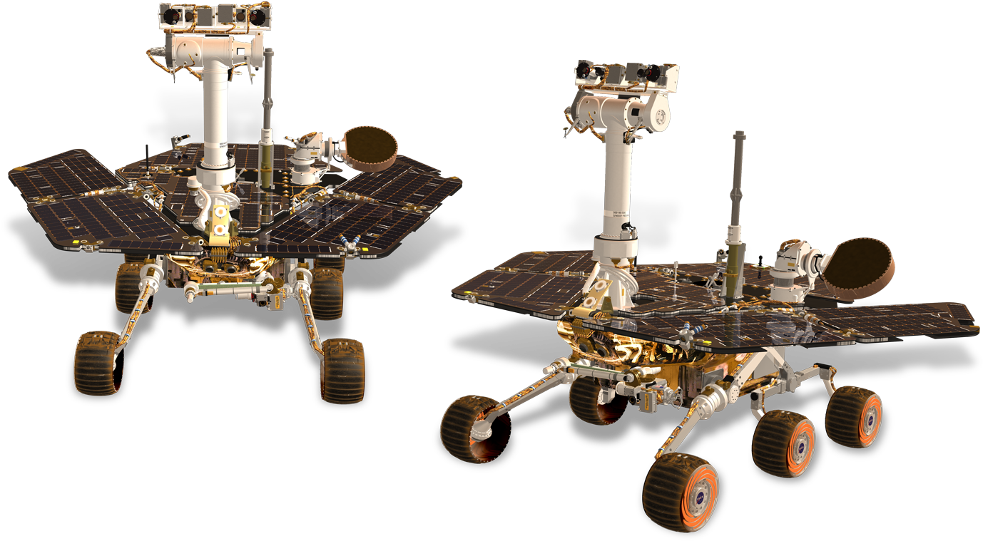 Mars Rovers Opportunity And Spirit - Mars Rover Opportunity Png (1440x802), Png Download