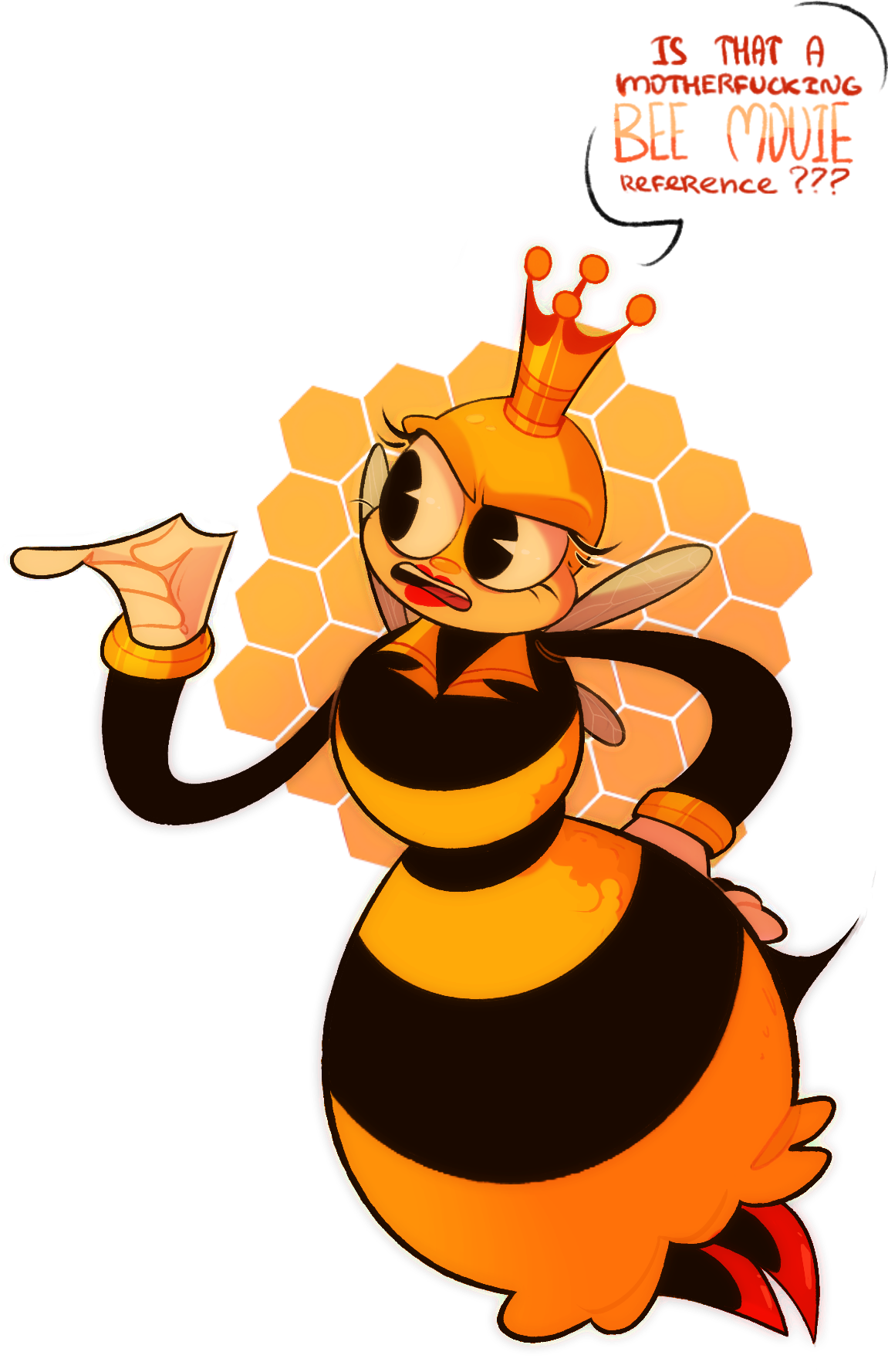 Cuphead Rumor Honeybottoms Fanart (1260x1801), Png Download