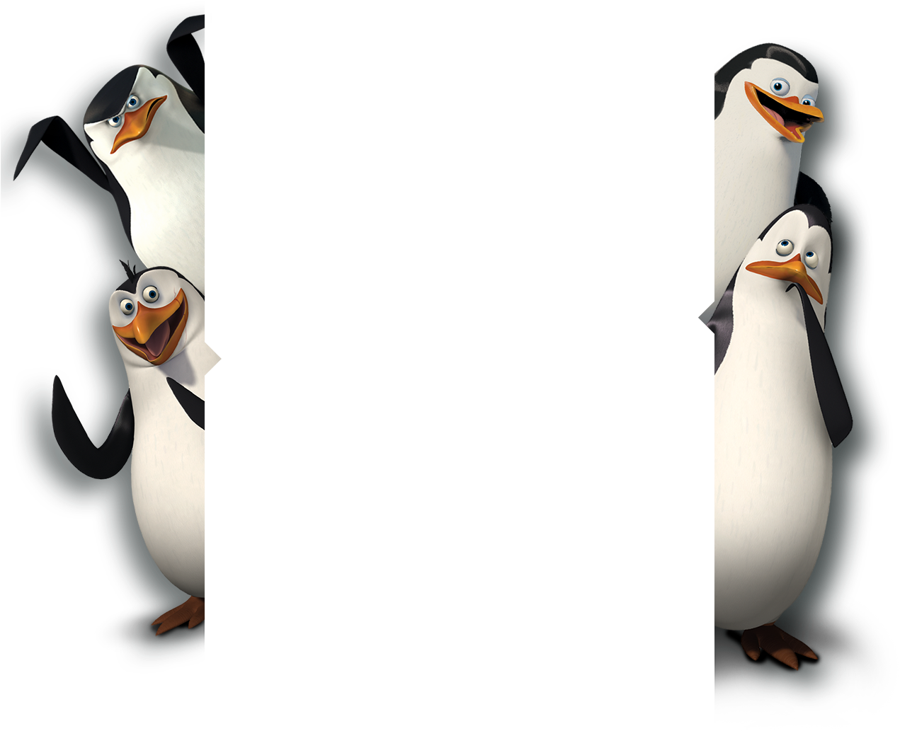 Madagascar Penguins Png - Penguins Of Madagascar Background (1296x1057), Png Download