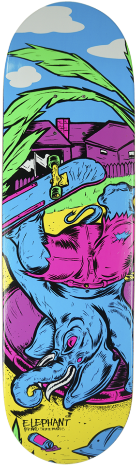 Bbq Session Mini Popsicle - Skateboard Deck (1000x1000), Png Download