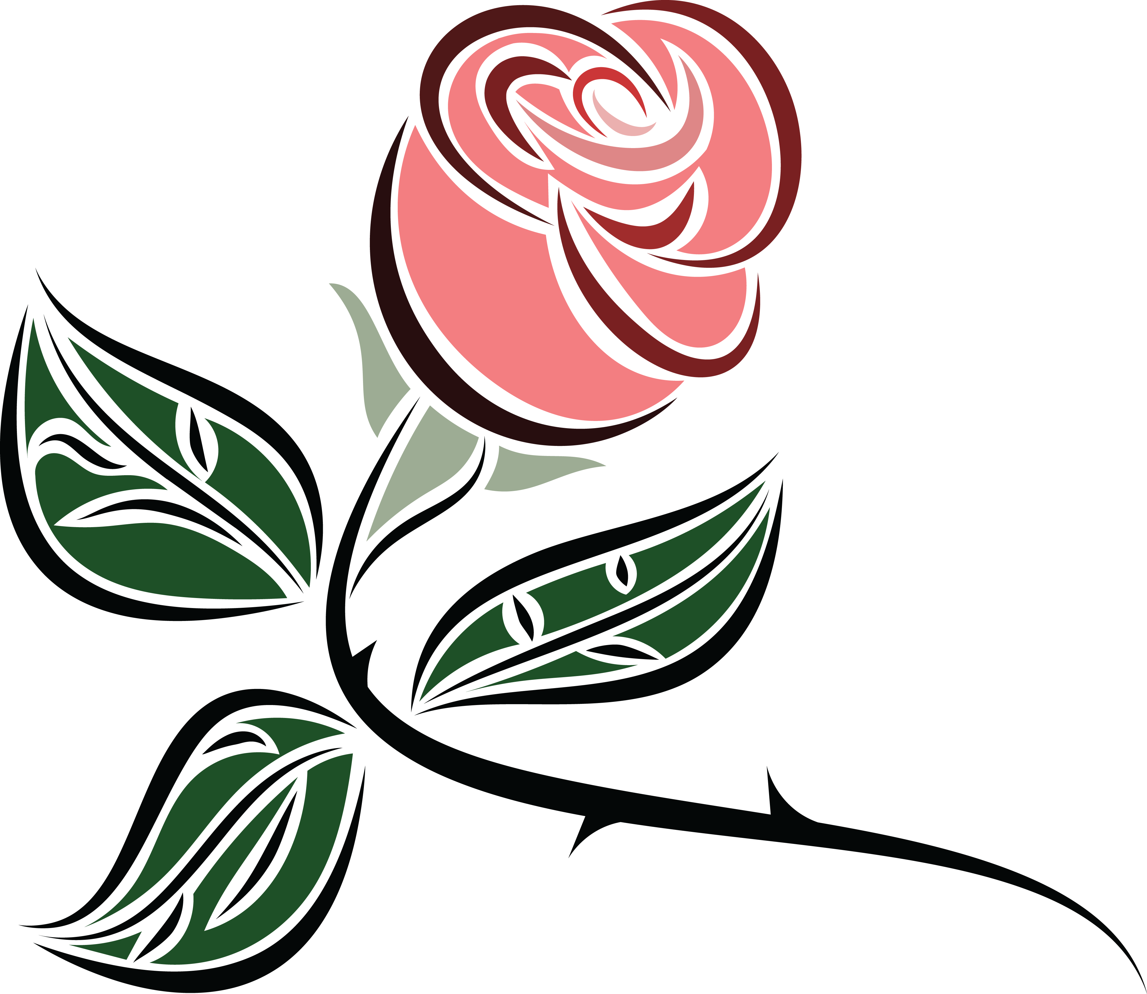 Free Clipart Of A Pink Rose - Blue Roses Transparent Background (4000x3464), Png Download