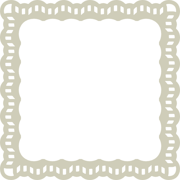 Lace Frame Clip Art At Clker - Lace Frame Clip Art Png (600x600), Png Download