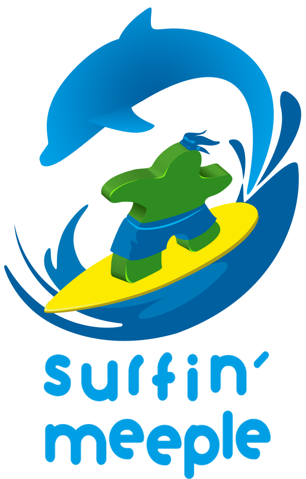 Surfing-meeple Sans - Surfin Meeple Logo (694x999), Png Download