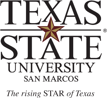 Texas State University-san Marcos Primary Logo Vertical - Texas State University Bobcat Mascot (379x371), Png Download