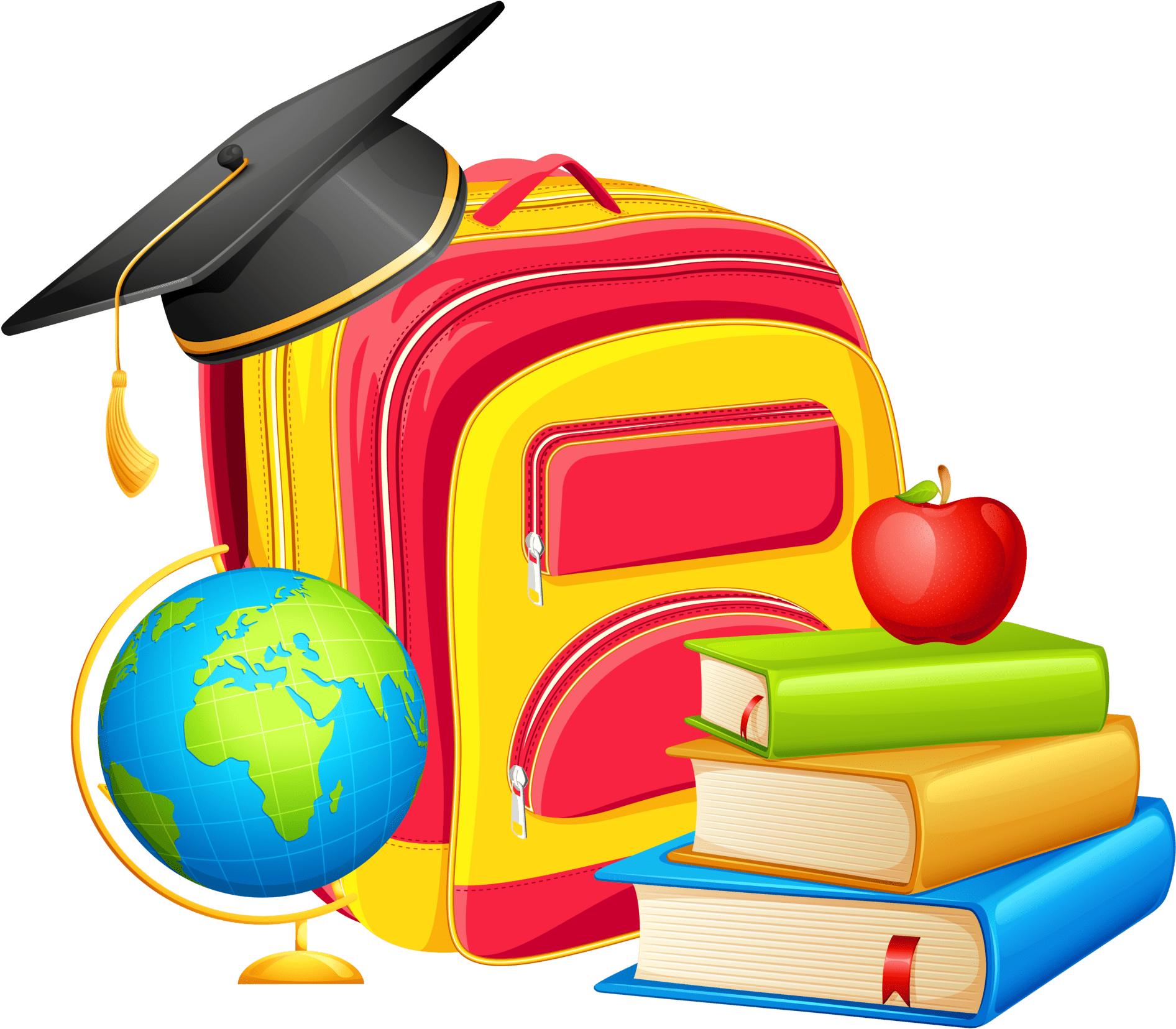 Back To School / 4th Grade Supply List Vector Black - Education Clip Art Png (830x729), Png Download