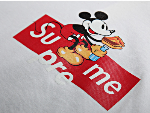 Supreme Mickey And Supreme Logo (500x500), Png Download