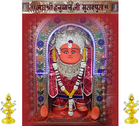 Muradpura Hanuman Temple, Shajapur , Muradpura, Muradpura - Muradpura Hanuman Mandir (486x403), Png Download