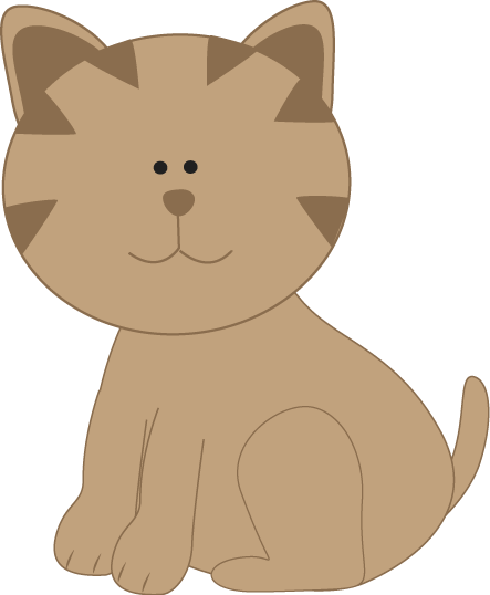 Kittens Clipart Cat Face - Cute Cat Clipart (443x538), Png Download
