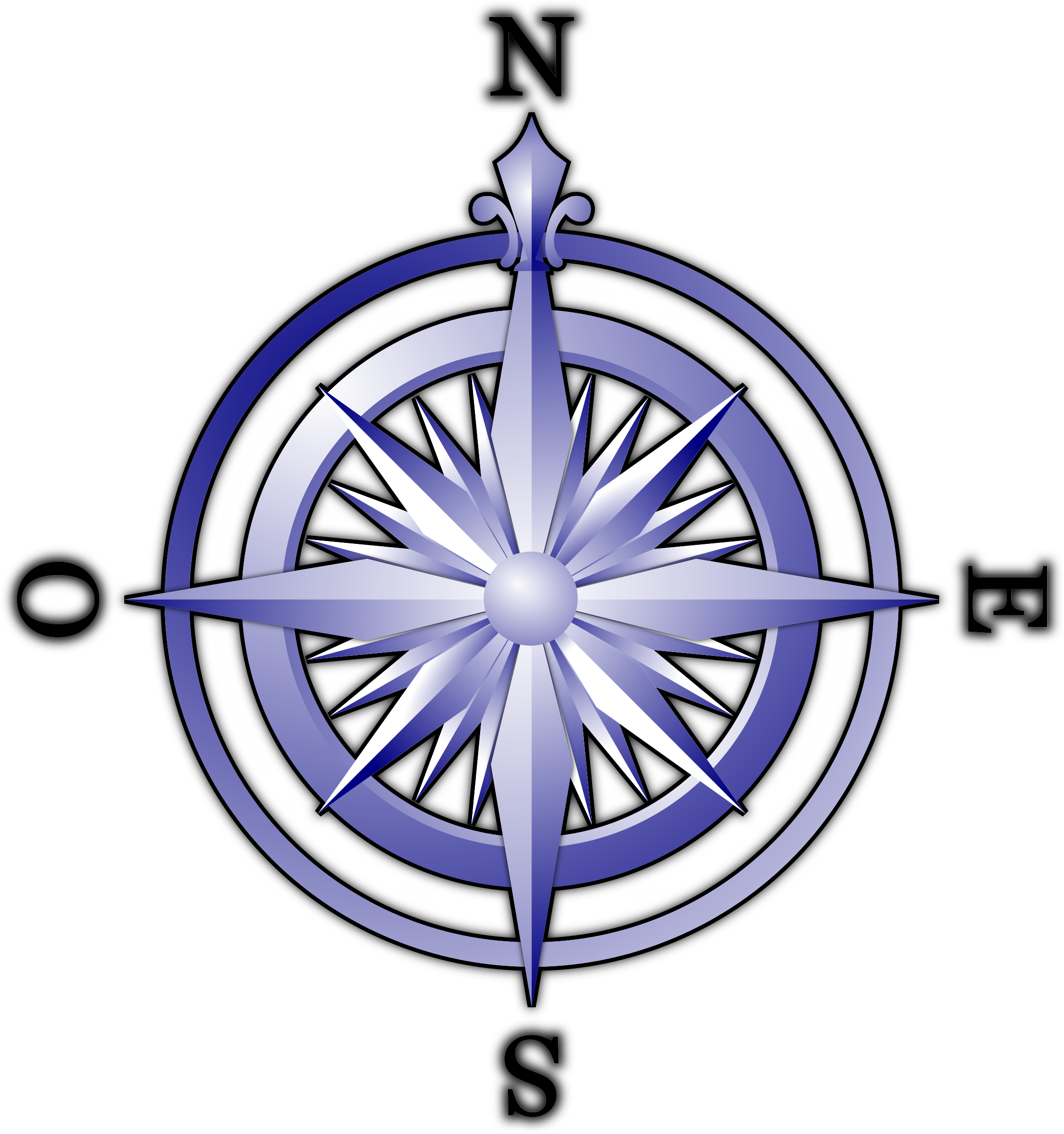 Blue Compass Svg Clip Arts 558 X 594 Px (558x594), Png Download