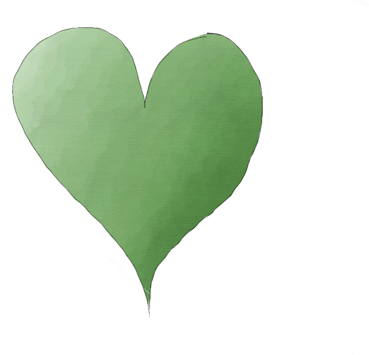 Green Heart - Green Heart Png (1024x768), Png Download