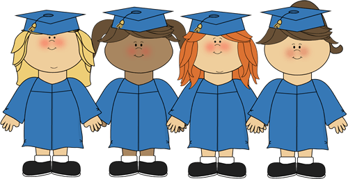 Graduation Pictures For K And Grade - Preschool Graduation Clipart (500x258), Png Download