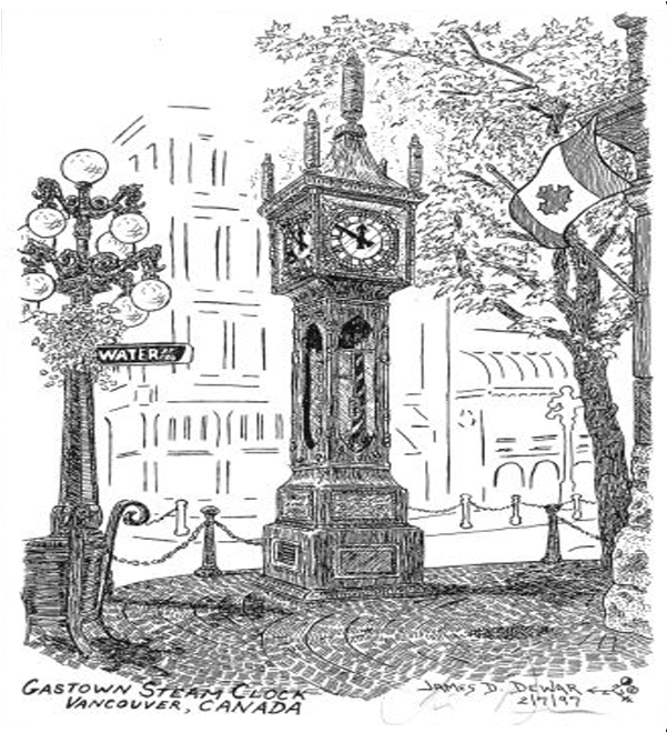 James Steam Clock - Gastown Vancouver Steam Clock (600x800), Png Download