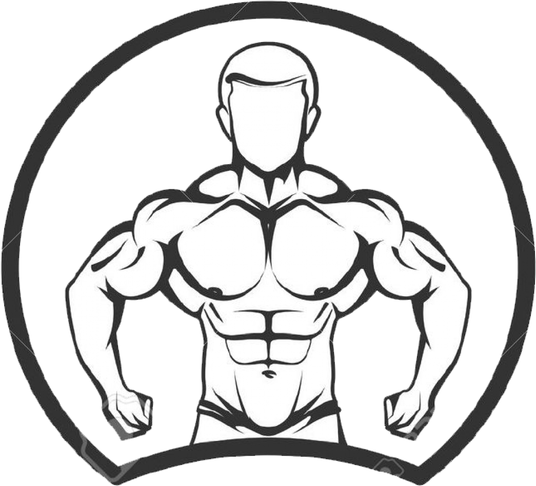 Cropped 36858928 Vector Illustration Of Muscled Man - Men Body Logo (1200x1083), Png Download