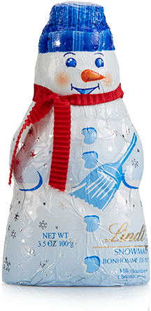 Image For Milk Chocolate Snowman Hollow Figure From - Lindt Chocolate Snowman (450x450), Png Download