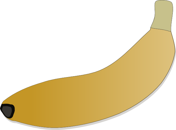 Banana Svg Clip Arts 594 X 440 Px (594x440), Png Download