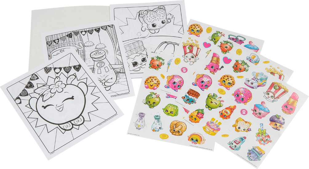 Book Sticker Png - Crayola Shopkins Color And Sticker Book (1004x551), Png Download