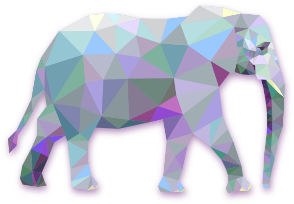 Vector Transparent Stock Geometry Triangle Modern Transprent - Cafepress Elephant Animals 5'x7'area Rug (1200x628), Png Download