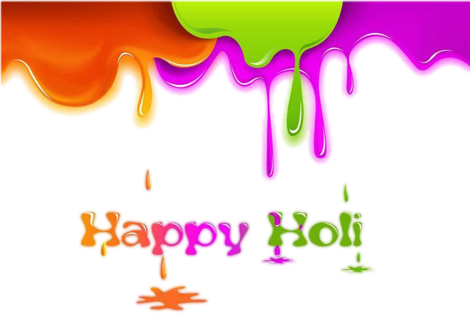 Holi/bg/top Holi Background Png Picture - Happy Holi Text Png (960x720), Png Download