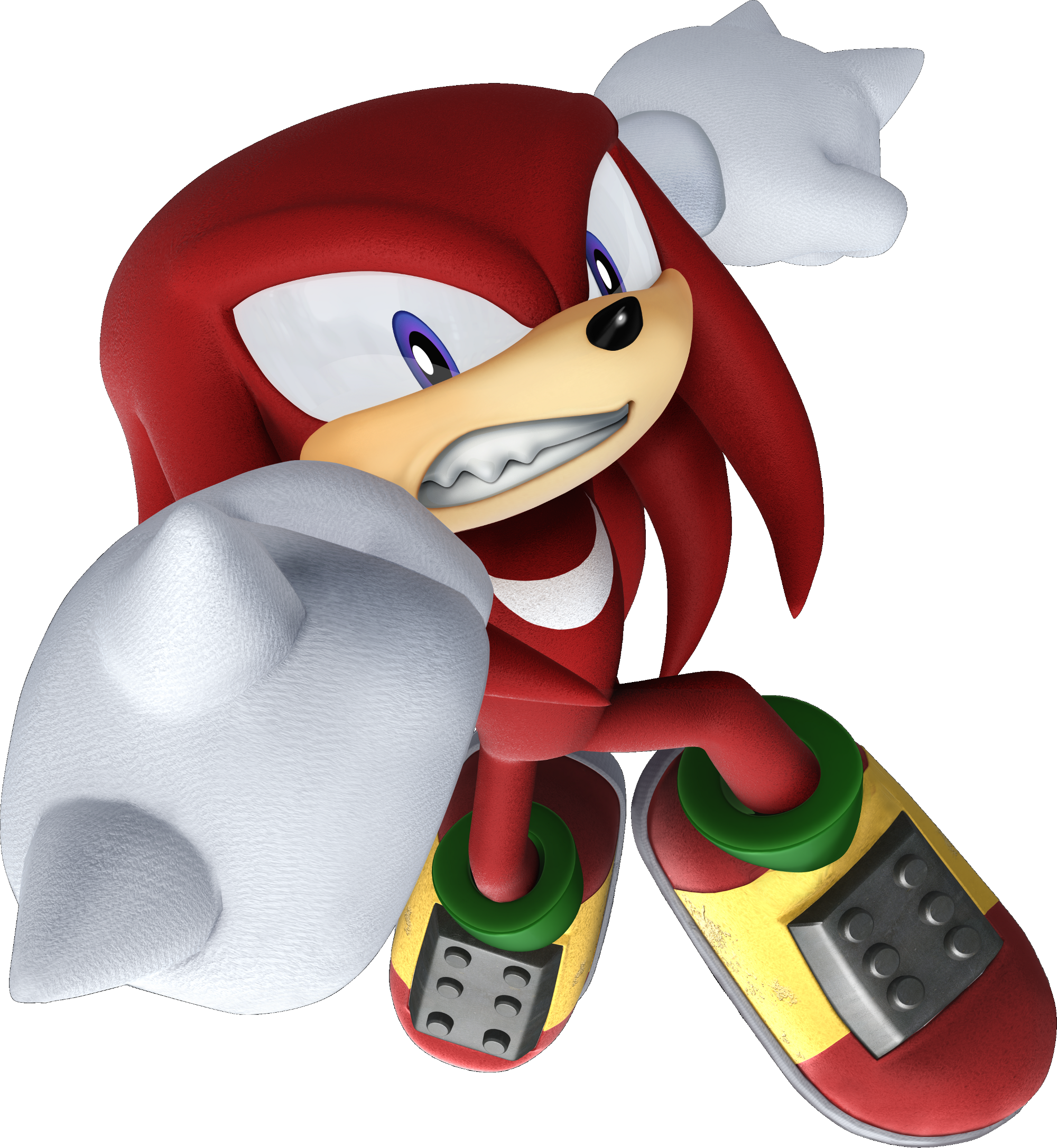 Knuckles - Sonic Rivals 2 Sonic (2000x2173), Png Download