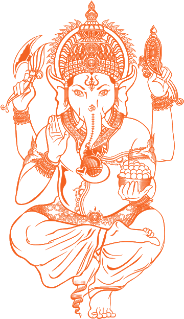 Png Lord Ganesh - Ganesh Festival Greeting Cards (373x640), Png Download