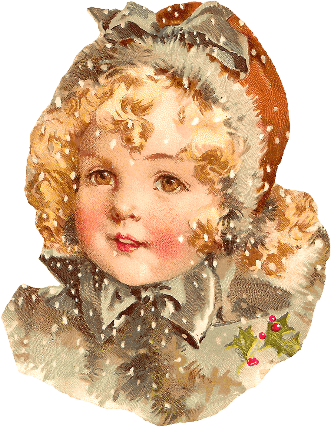 Christmas Vintage Victorian Child - Vintage Child Png (1306x1600), Png Download