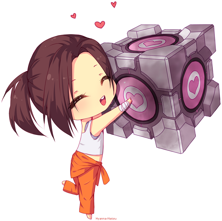 Portal Clipart Portal Game - Portal 2 Anime (752x750), Png Download