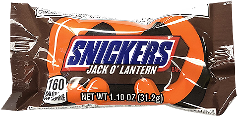 Snickers Jack O' Lanterns Candy Bar - Snickers Candy, Trees - 6 Pack, 1.1 Oz Trees (500x500), Png Download