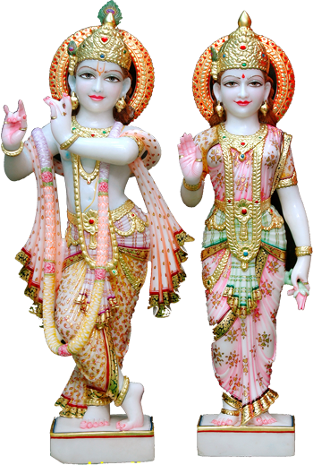 Radha Krishna Hd Images Png Best Hd Wallpaper - Murtis Of Hindu Gods (350x519), Png Download