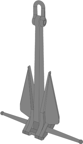 Proven Performance - Danforth Anchor Png (380x513), Png Download