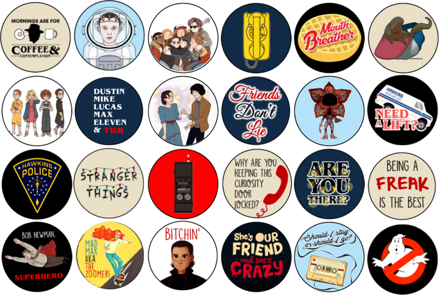 Stranger Things Icons (900x606), Png Download