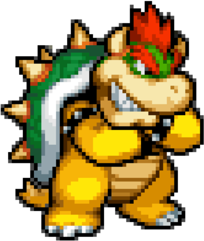 Bowser Sprites Png Banner Library Download - Bowser Sprite Bowser's Inside Story (469x523), Png Download