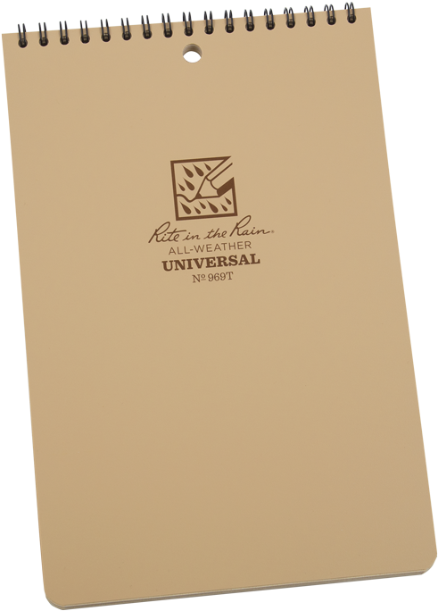 Rite In The Rain 969t Notebook,universal,50 Sheets,tan (700x700), Png Download