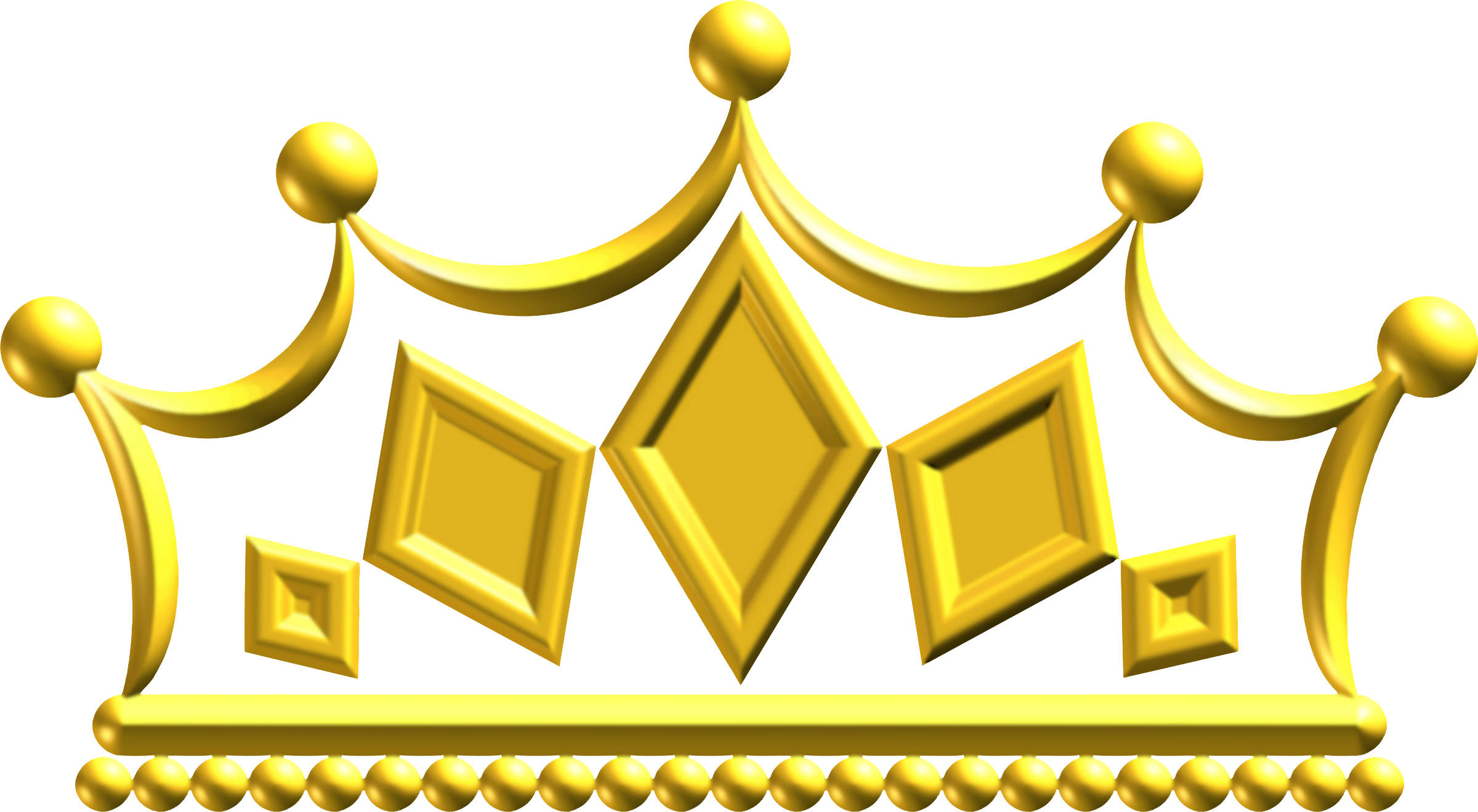 Big Image - Gold Crown Png Transparent (2400x1319), Png Download