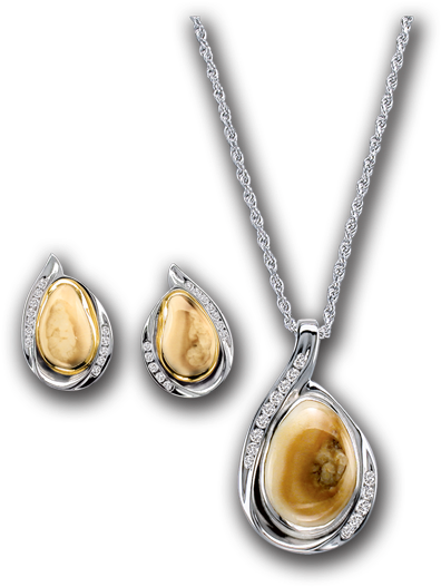 Sheltered Pool Earrings & Pendant (700x700), Png Download