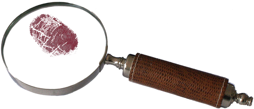 Magnifying, Glass, Png, Bloody, Fingerprint, Detective - Old Magnifying Glass Png (960x471), Png Download