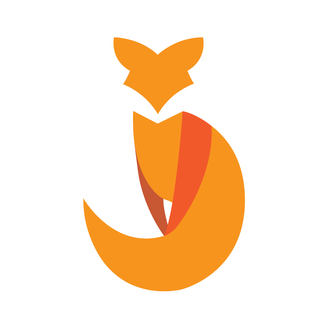 Logo Animal On Behance - Logo Animal Fox (1075x1075), Png Download