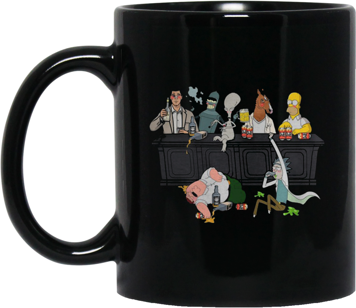 Roger American Dad, Bender, Homer Simpson, Rick, Bojack - West Wing Mug Lead Like Jed (1155x1155), Png Download