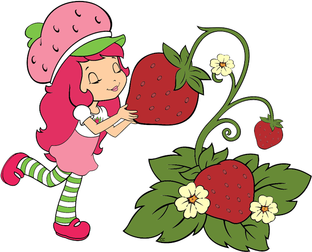 Strawberry Clipart Blueberry Pencil And In Color Strawberry - Strawberry Shortcake Clipart (638x513), Png Download