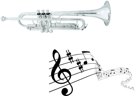 Contact David Summer - Music Notes On Staff Png (500x425), Png Download