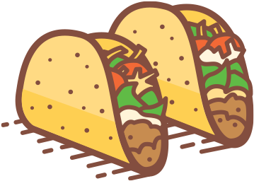 Menu Tacos - Taco (1000x360), Png Download