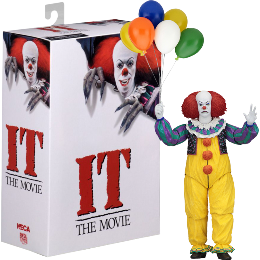 It - Neca Tim Curry Pennywise (871x876), Png Download