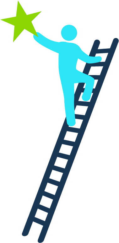 Png Transparent Download Png - Person On Ladder (440x800), Png Download