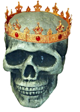 Evil Queen Crown Png - Hellblauer Herr Bone Grußkarte (411x472), Png Download