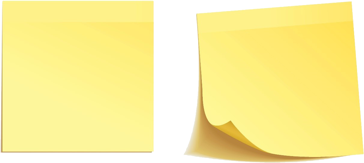 Post Notes Png Png Black And White Library - Post-it Note (1378x564), Png Download