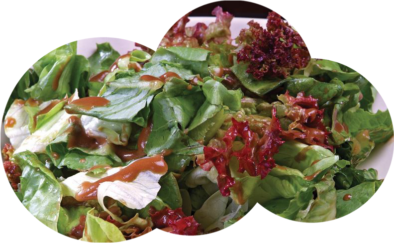 Mask-salad - Spinach Salad (792x488), Png Download